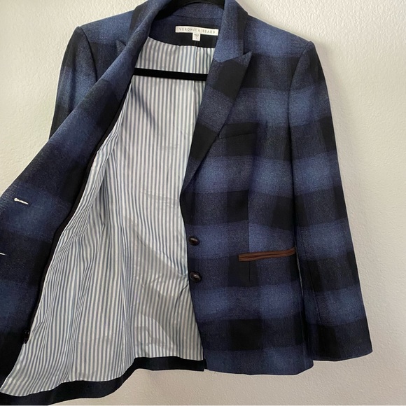 Veronica Beard #15A Hudson Plaid Dickey Blazer Jacket SZ 4 - Picture 13 of 14
